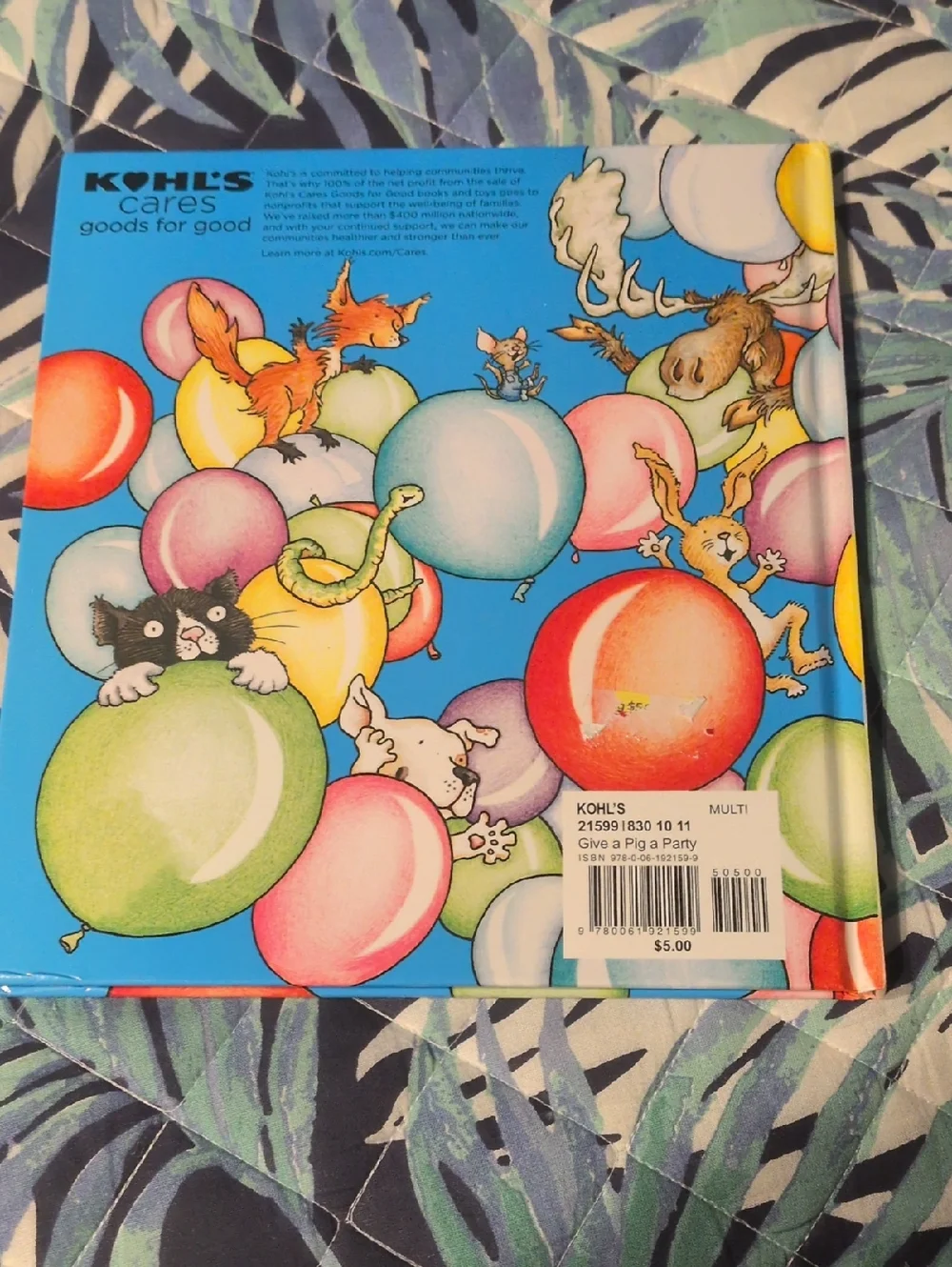 If You Give a Pig a Party Illustrated Children's Book - Multi